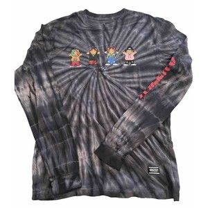 Grizzly Griptape Long Sleeve Tee (Tie Dye) Graphic T-Shirt Size Medium